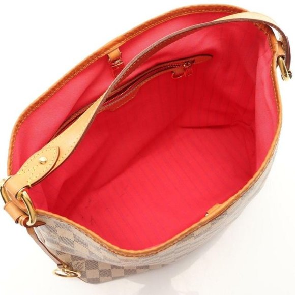 Louis Vuitton Delightful White Damier Azur Canvas Hobo Bag - Picture 3 of 8